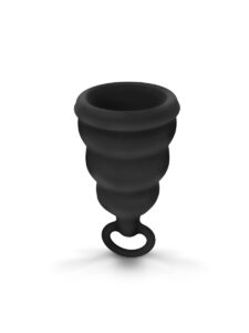 Gvibe Gcup Black силиконовая менструальная чаша с защитой от протечек, 10 мл.